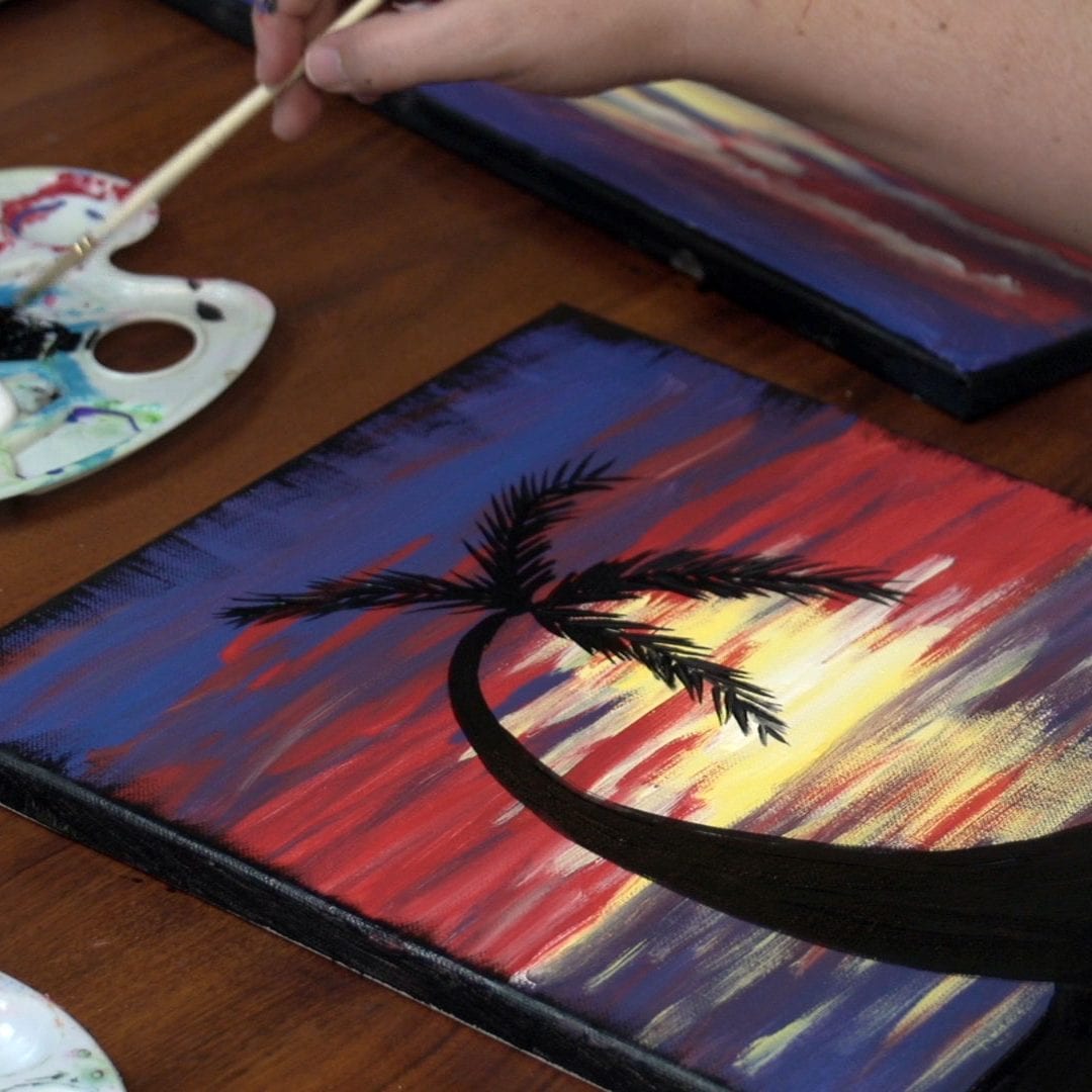 Learn to Paint an Island Sunset