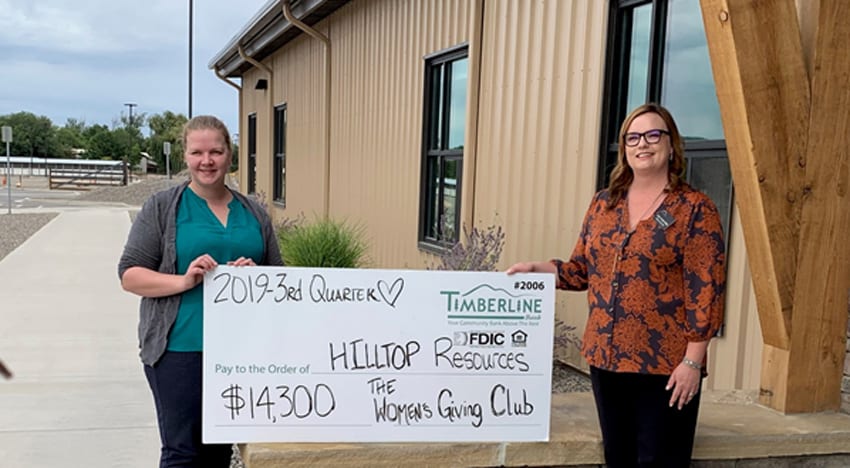 Womens Giving Club donates $14,300 to Hilltops Latimer House